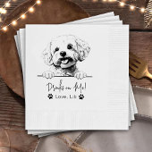 Serviette En Papier Bichon Frise Chien Boissons Personnalisées Sur Moi
