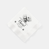 Serviette En Papier Bichon Frise Chien Salutations personnalisées (Coin)