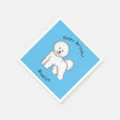 Serviette En Papier Bichon frise dog dessin animé (Coin)