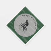 Serviette En Papier Bicycle Rider Joyeux Anniversaire PapierNapkin HAM (Coin)