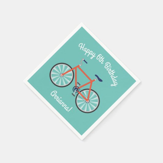 Serviette En Papier Bicyclette mignonne Enfants Vélo Anniversaire Fête (Coin)
