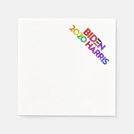 Serviette En Papier Biden Harris 2020 Cocktail Napkin (Devant)