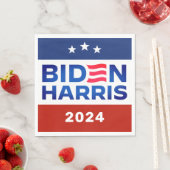 Serviette En Papier Biden Harris 2024 Election Campaign Paper Napkin (En situation)