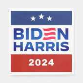Serviette En Papier Biden Harris 2024 Election Campaign Paper Napkin (Devant)