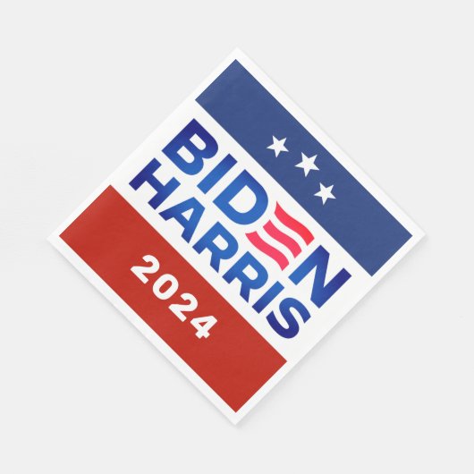 Serviette En Papier Biden Harris 2024 Election Campaign Paper Napkin (Coin)