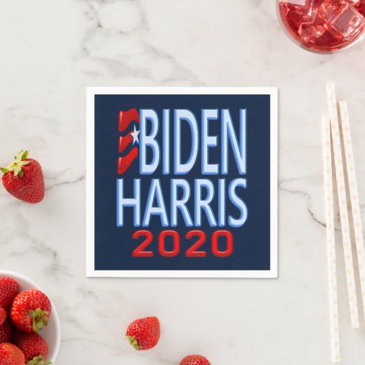 Serviette En Papier Biden Harris Parti électoral démocrate 2020 (En situation)