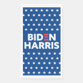 Serviette En Papier Biden / Harris White Stars Motif Blue (Devant)
