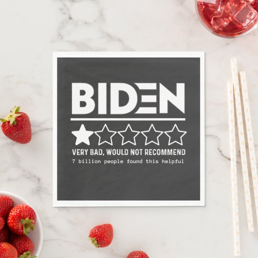 Serviette En Papier Biden Très Mauvais Ne Recommanderait Pas T-Shirt (En situation)