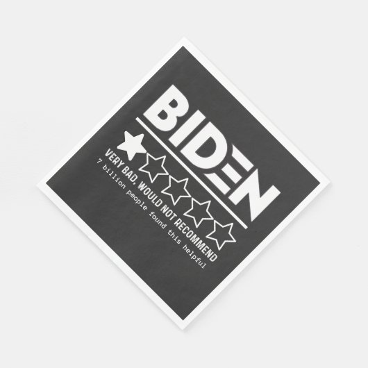 Serviette En Papier Biden Très Mauvais Ne Recommanderait Pas T-Shirt (Coin)