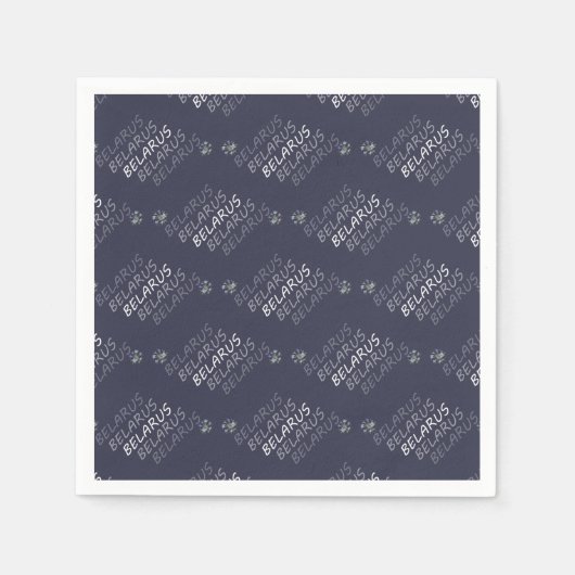 Serviette En Papier Biélorussie Fleur nationale de maïs (Devant)