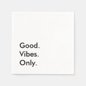 Serviette En Papier Bien. Vibes. Seulement. Texte Et Couleurs Personna (Devant)
