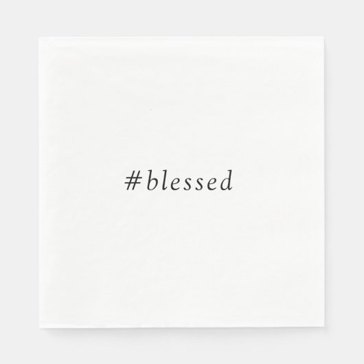 Serviette En Papier #bienheureuse serviette de dîner (Devant)