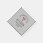 Serviette En Papier Bienheureux Mariage Union Napkins (Coin)