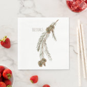 Serviette En Papier Bienheureux Pins Simple Thanksgiving Luncheon (En situation)