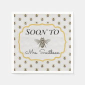 Serviette En Papier Bientôt des serviettes "BEE" (Devant)