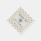 Serviette En Papier Bientôt des serviettes "BEE" (Coin)