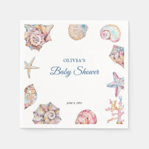 Bientôt sous les mers Baby Shower Coquillage