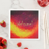 Serviette En Papier Bienvenue ! (En situation)