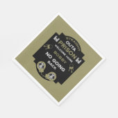 Serviette En Papier Bienvenue À La Maison De La Prison (Coin)