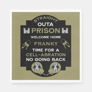 Serviette En Papier Bienvenue À La Maison De La Prison