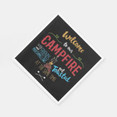 Serviette En Papier Bienvenue À Notre Camping (Coin)