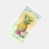 Serviette En Papier Bienvenue à Paradise Pineappy Paper Napkins (Coin)