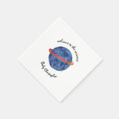 Serviette En Papier bienvenue au baby shower de galaxie spatiale unive (Coin)