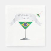 Serviette En Papier Bienvenue Au Brésil (Devant)