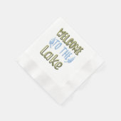 Serviette En Papier Bienvenue au lac (Coin)