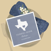 Serviette En Papier Bienvenue au Texas Wedding Party Custom