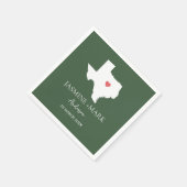 Serviette En Papier Bienvenue au Texas Wedding Party Custom (Coin)