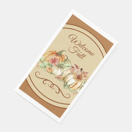 Serviette En Papier Bienvenue Automne Élégant papier serviettes de toi (Coin)