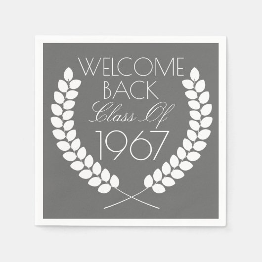 Serviette En Papier Bienvenue Classe de retour (Devant)