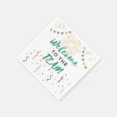 Serviette En Papier Bienvenue dans l'équipe Nouveau travail d'employé  (Coin)