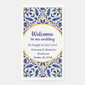 Serviette En Papier Bienvenue dans notre céramique mariage espagnole i (Devant)