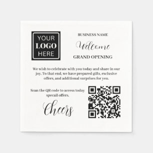 Serviette En Papier Bienvenue d'ouverture