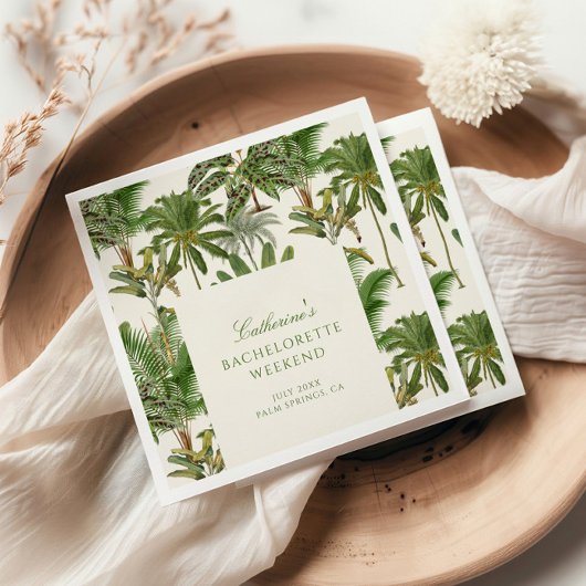 Serviette En Papier Bienvenue pour l'enterrement de vie de jeune fille