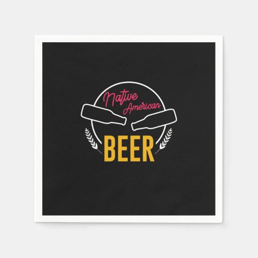 Serviette En Papier Bière amérindienne (Devant)
