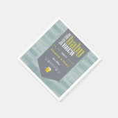 Serviette En Papier Bière brassée bébé personnalisée Étiquette Drôle D (Coin)