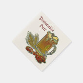 Serviette En Papier Bière et bretzels oktoberfest pub bar (Coin)