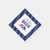 Serviette En Papier Bière Kangaroo, drapeau australien, fête de Noël (Coin)