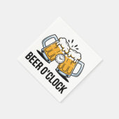 Serviette En Papier Bière O'Clock - Il est temps de célébrer avec un C (Coin)