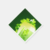 Serviette En Papier Bière verte de la Saint-Patrick (Coin)