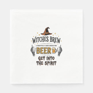 Serviette En Papier Bières d'Halloween Hocus Pocus Drôle Vintage_1