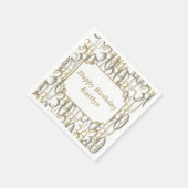 Serviette En Papier Big 30 fête d'anniversaire personnalisée (Coin)