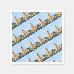 Serviette En Papier Big Ben Paper Napkin