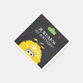 Serviette En Papier Big Bird Chalkboard Confetti Birthday (Coin)