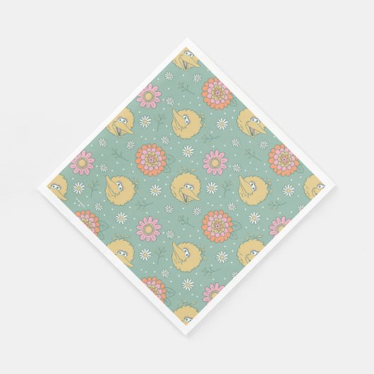Serviette En Papier Big Bird | Good Vibes Floral Pattern (Coin)