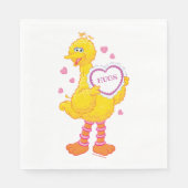 Serviette En Papier Big Bird Valentine (Devant)