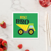 Serviette En Papier Big Bro Construction Camion à vidange jaune (En situation)